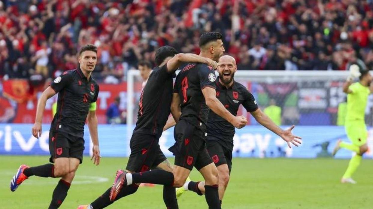 阿尔巴尼亚队在欧预赛比赛中击败对手，积分攀升的简单介绍